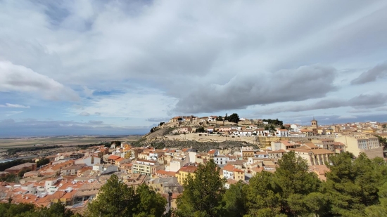 Mirador de Chinchilla desde el barrio del Hondon