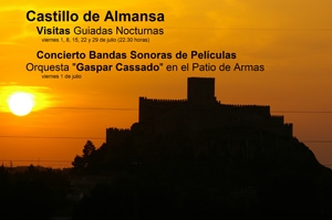 Visitas nocturnas al castillo de Almansa 2011