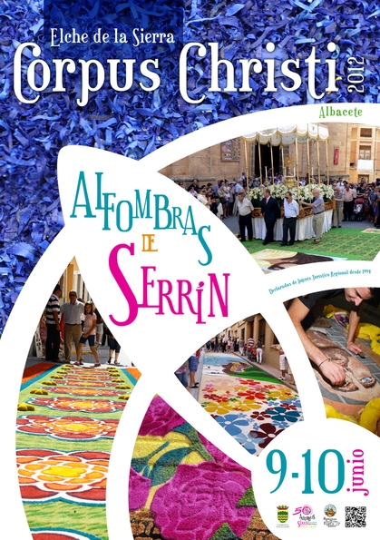 Alfombras de serrin Corpus Christi Elche de la Sierra 2012