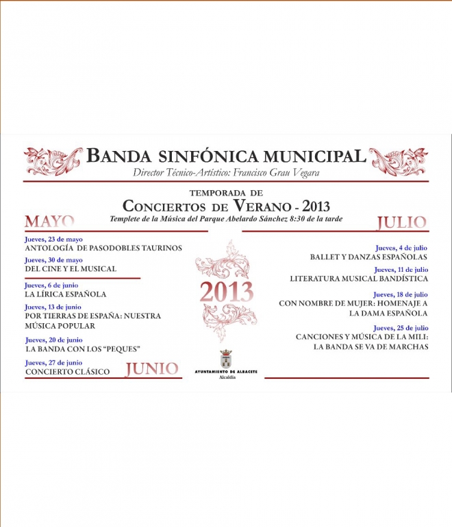 Conciertos de Verano Albacete 2013