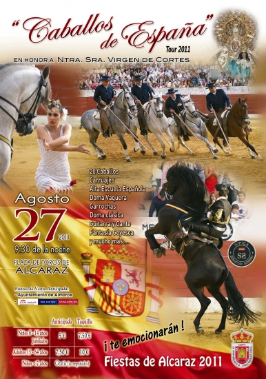 Caballos de España en las Fiestas de Alcaraz 2011